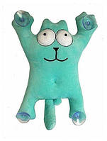 Мягкая игрушка кот Саймон на присосках 30 см 6 цветов 00281