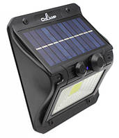 Уличный аккумуляторный светильник Cсlamp CL-108 с датчиком движения солнечной панелью 3000 мАч