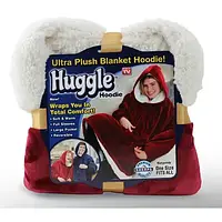 Плюшевое одеяло с капюшоном Huggle Hoodie