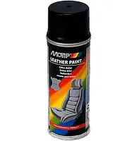 Краска аэрозольная для кожи Motip Leather Paint черная 200мл