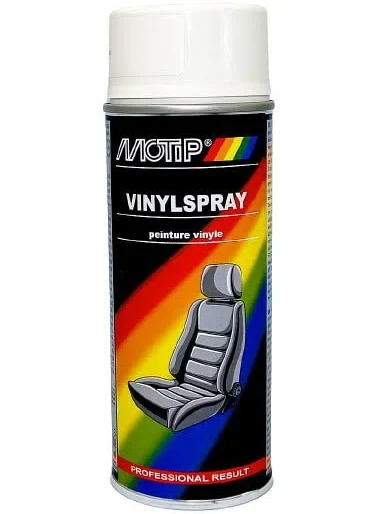 Краска аерозольна для шкіри Motip Leather Paint белая 400мл