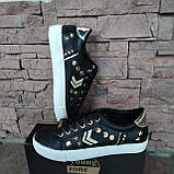 Сліпони чорні з металевими зірочками збоку, фото 2