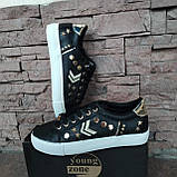 Сліпони чорні з металевими зірочками збоку, фото 6