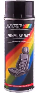 Краска аерозольна для шкіри Motip Leather Paint Чорна 400мл