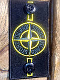 Аксесуари Stone Island патч 95х45 мм вишитий. Офники + 2 ґудзики, фото 2