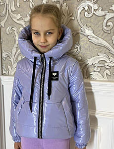 Куртка демісезонна для дівчинки модель "29" бузкова 116