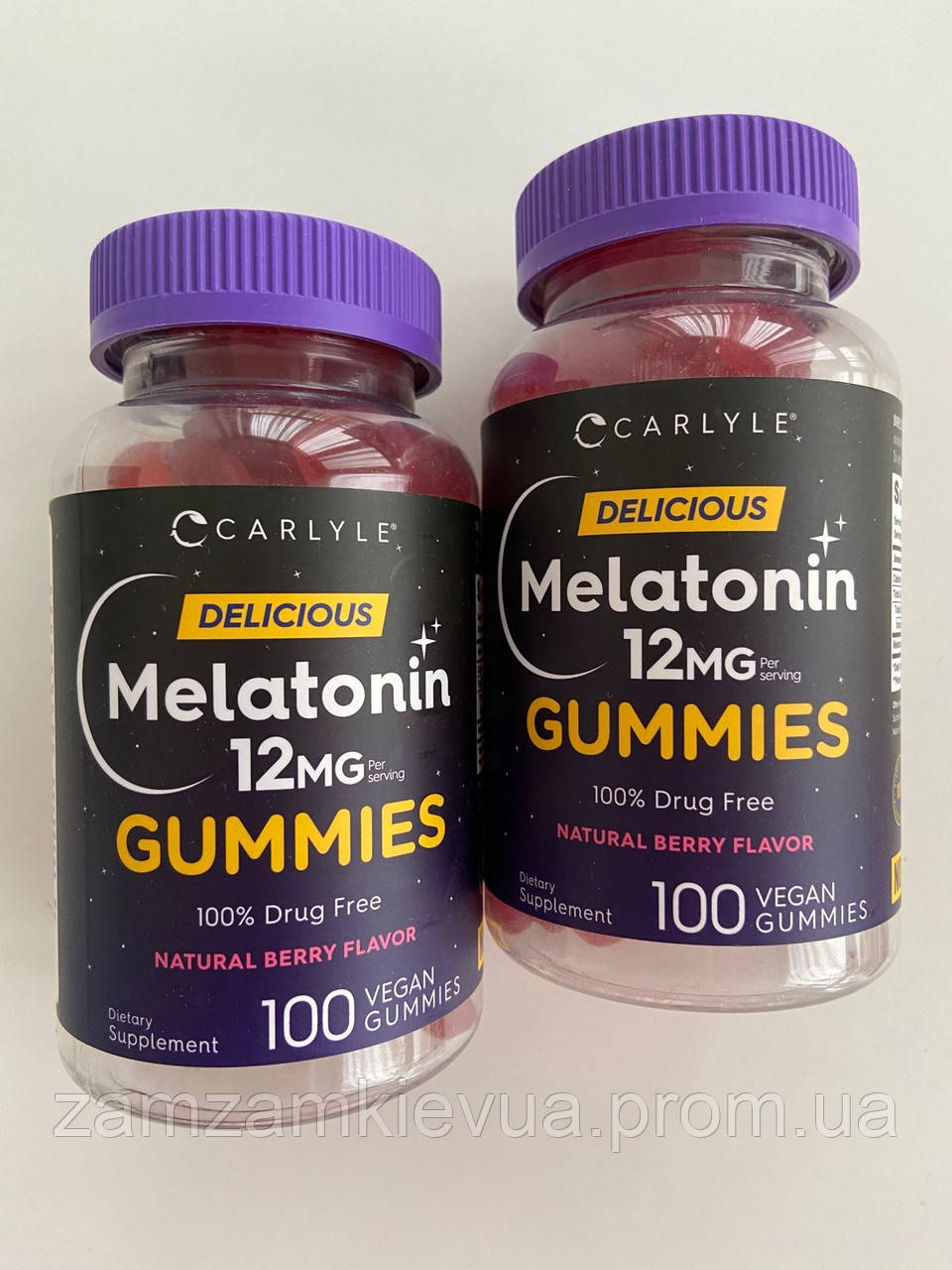 Carlyle Melatonin Gummies 12mg, жевательный мелатонин для крепкого сна ...