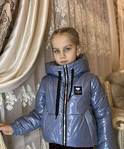 Куртка демісезонна для дівчинки модель "29" синя 116