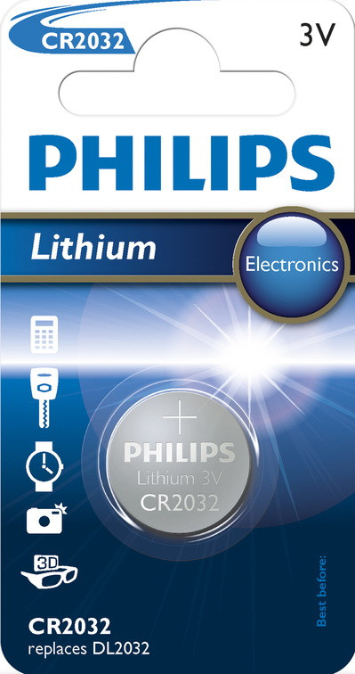 Батарейки Philips CR 2032 BL1 - фото 1 - id-p293681163