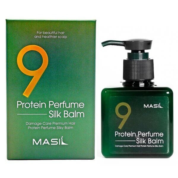 Незмивний бальзам для волосся з протеїнами MASIL 9 Protein Perfume Silk Balm 180ml  (Прим'ята коробка!)