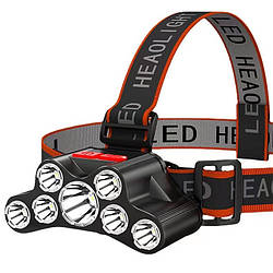 Ліхтарик налобний 7 діодів