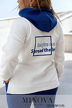 Неймовірний жіночий костюм, тканина "Трьохнитка на флісі" 50, 52, 54, 56, 58, 62 розмір 50, фото 3