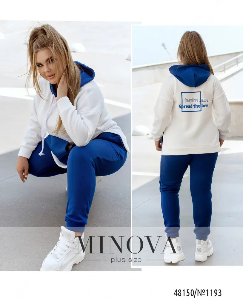 Неймовірний жіночий костюм, тканина "Трьохнитка на флісі" 50, 52, 54, 56, 58, 62 розмір 50