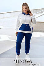 Неймовірний жіночий костюм, тканина "Трьохнитка на флісі" 50, 52, 54, 56, 58, 62 розмір 50, фото 4