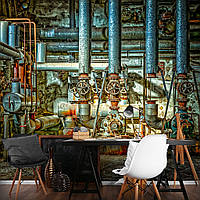 Ретро флизелиновые фотообои на стену 3D 416 x 254 см Историческая - Старая фабрика (13363VEXXXL)+клей
