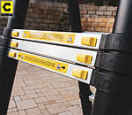 Драбина телескопічна 5,6 м (2х2,8 м) Craftfull Польща, фото 4