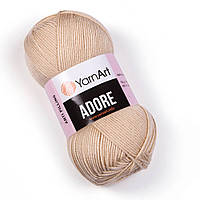 Yarnart ADORE (Адор) № 335 бежевый (Акриловая пряжа, нитки для вязания)