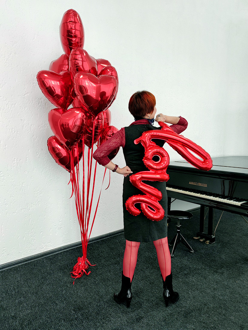 Фольговане червоне серце, фото 1