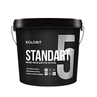 Краска КOLORIT Standart 5 С (прозрачная) 9л Стандарт 5