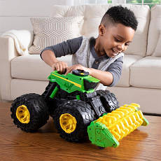 Іграшковий комбайн John Deere Kids Monster Treads з молотилкою і великими колесами (47329), фото 2