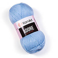 Yarnart ADORE (Адор) № 340 блакитний (Акрилова пряжа, нитки для в'язання)