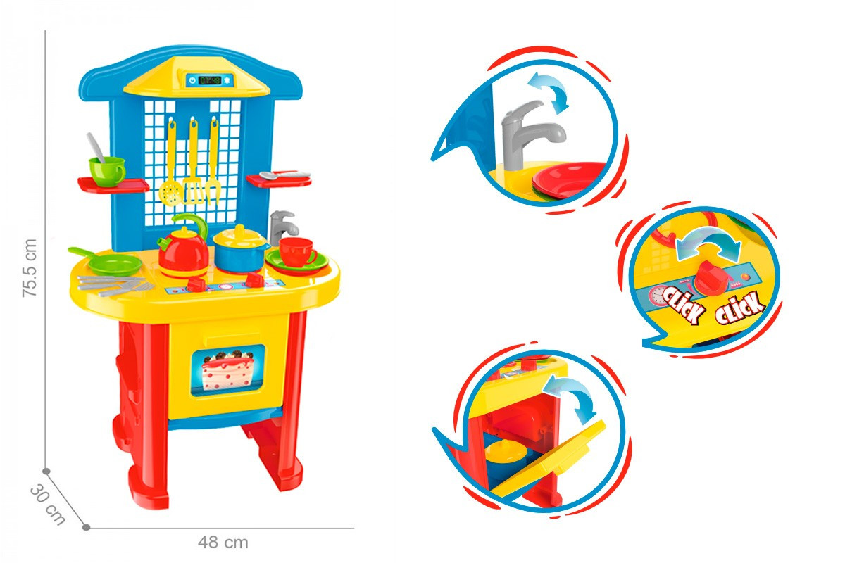 Ігровий набір Дитяча кухня з посудом Technok Toys No3 2124, фото 1