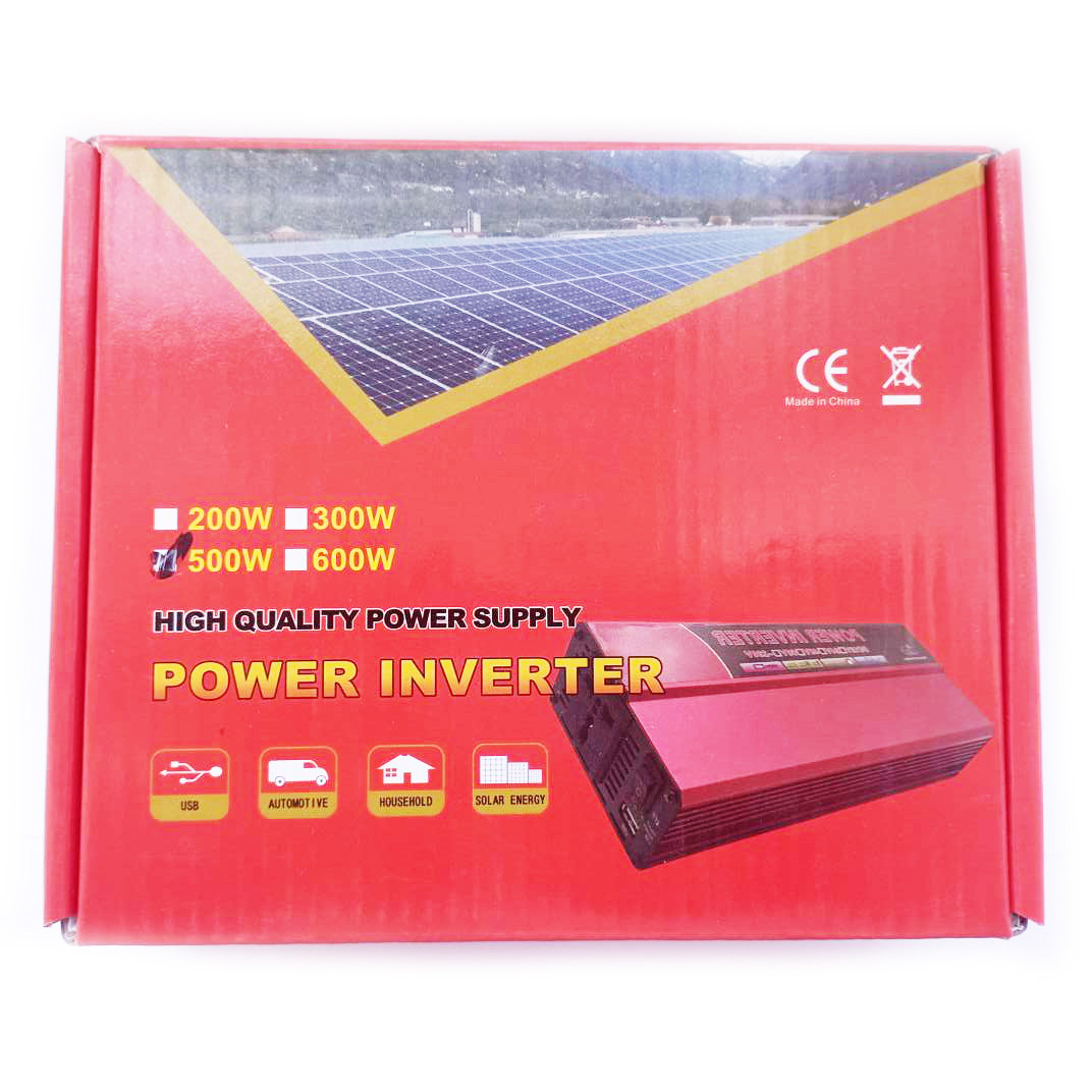 Инвертор Aton Solar Power 500W 007 с 12V на 220V (розетка/USB) Red | Преобразователь напряжения (11030 -LVR) - фото 4 - id-p1756191452