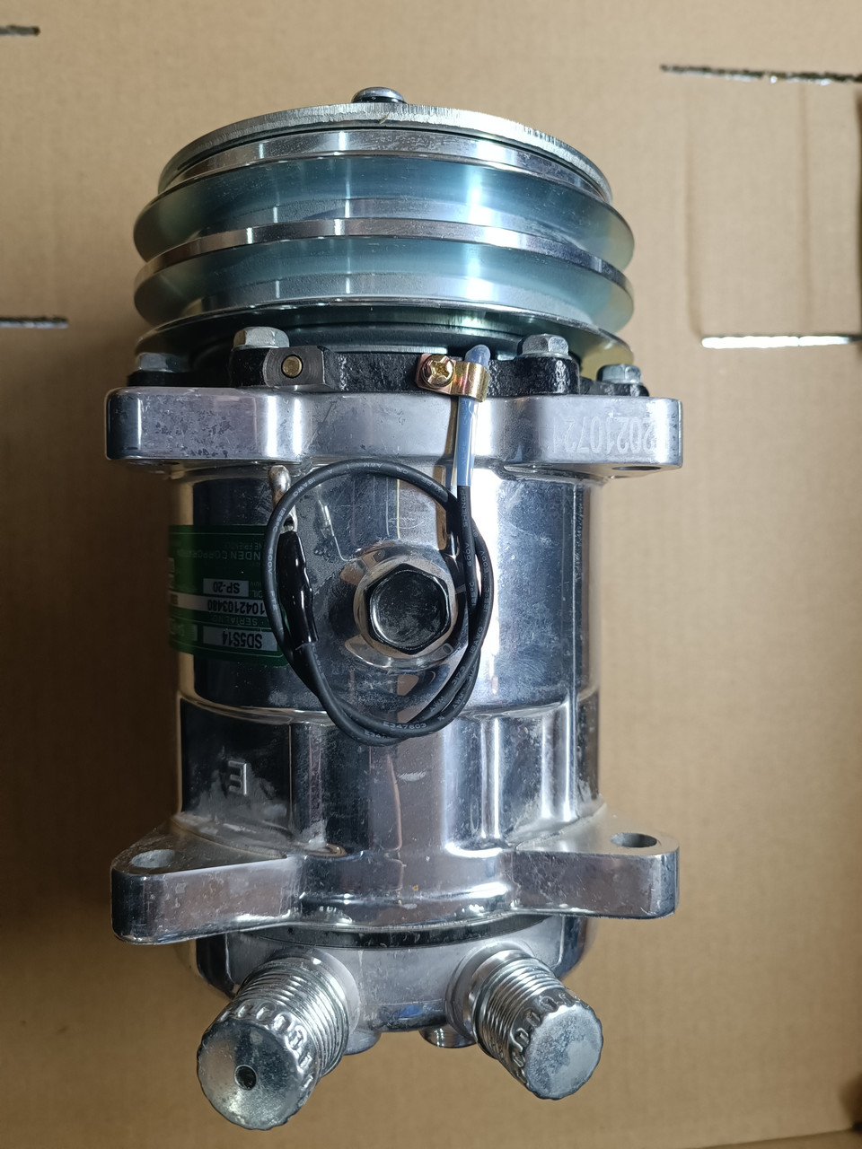Компрессор для кондиционера SD5H14 Sanden А2 132 мм 12V универсальный ...