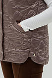 Жіночий стильний жилет Таяна мокко, розміри 50,52, фото 3