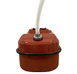 Каністра горизонтальна 20 л металева червона лежача + лійка, фото 8