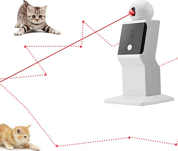Автоматична лазерна указка кругова 2023 для котів і кішок хатніх вихованців інтерактивний лазер іграшка