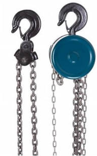 Лебідка механічна підвісна з фіксацією ланцюга натягу, 2т (довжина ланцюга - 2.5м) в кейсі