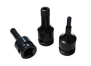 Головка-біта SPLINE ударна M14 з отвором, 1/2 "