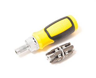 Викрутка реверсивна з комплектом біт: SL5, SL6, PH1, PH2, T10, T15, T20, T30, U6, H4, H5, H6 (13пр.)