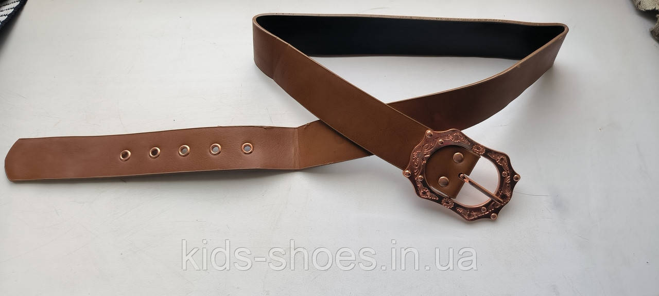 Пояс ремінь жіночий коричневий - фото 1 - id-p1756236579