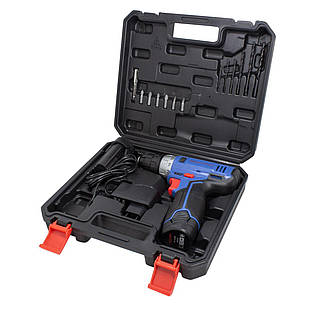 Шуруповерт акумуляторний 12V,1.3Ah патрон 0,8-10мм(2 шт Li-ion, індикатор зарядки .свердло 1.5,2,3,4