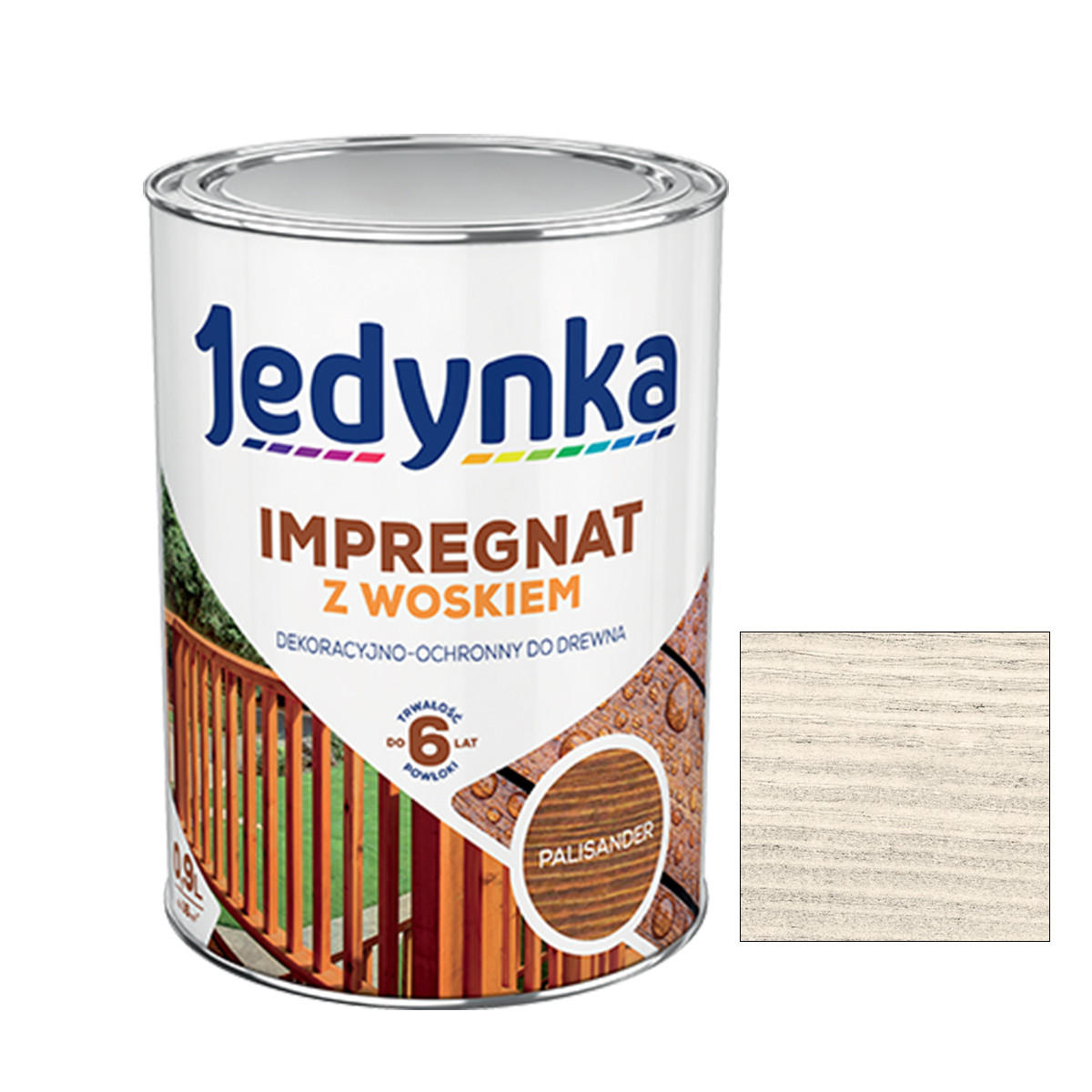 Антисептик для дерева із воском Jedynka Impregnat білий 0.9л