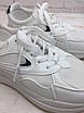 Жіночі модні, стильні весняні кросівки білий No 084-3 ( р. 36-41), фото 7