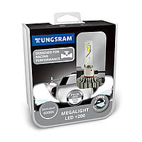 Комплект светодиодных ламп Tungsram Megalight LED +200 12V H1 24W 6000K (2 шт./коробка)