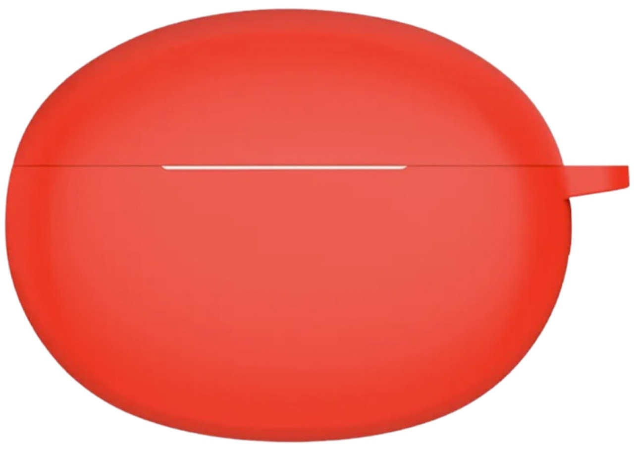 Силіконовий чохол із карабіном для OPPO Enco X2 (на опопі енко х2) червоний