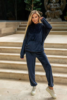 Комфортний жіночий костюм. тканина "Плюшевий Велюр" 50, 52, 54, 56, 58 розмір 50, фото 1