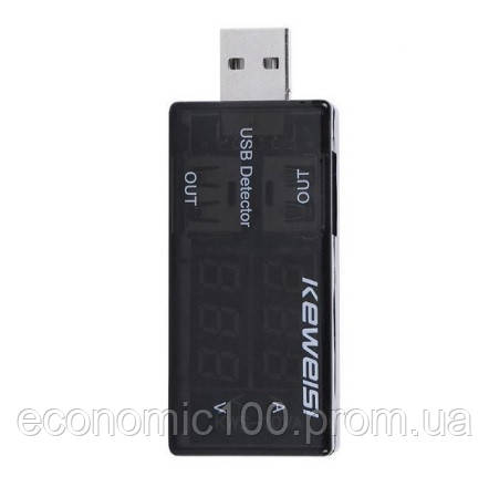 USB тестер Keweisi KWS-10VA напряжения (3-8V) и тока (0-3A), Black ...
