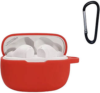 Силіконовий чохол із карабіном для JBL Wave 200 TWS / червоний