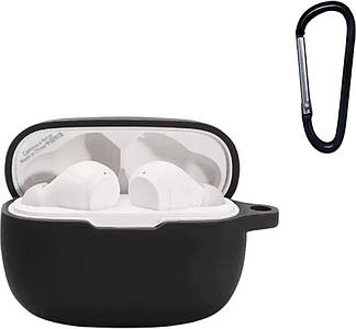 Силіконовий чохол із карабіном для JBL Wave 200 TWS / чорний
