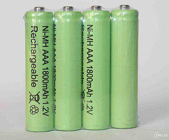 Акумулятор ААА 1800mAh (вартість за 1 штуку)