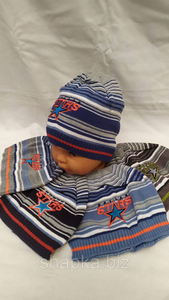 Шапка дитяча в'язана, одношарова., фото 1