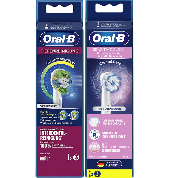 Насадки Oral-b Sensitive Clean (Sensi Ultra Thin, EB60) +Tiefenreinigung (Floss Action)