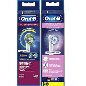 Насадки Oral-b Sensitive Clean (Sensi Ultra Thin, EB60) +Tiefenreinigung (Floss Action)