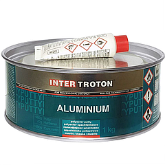 Шпаклівка поліефірна з алюмінієм Troton Aluminum, 1 кг