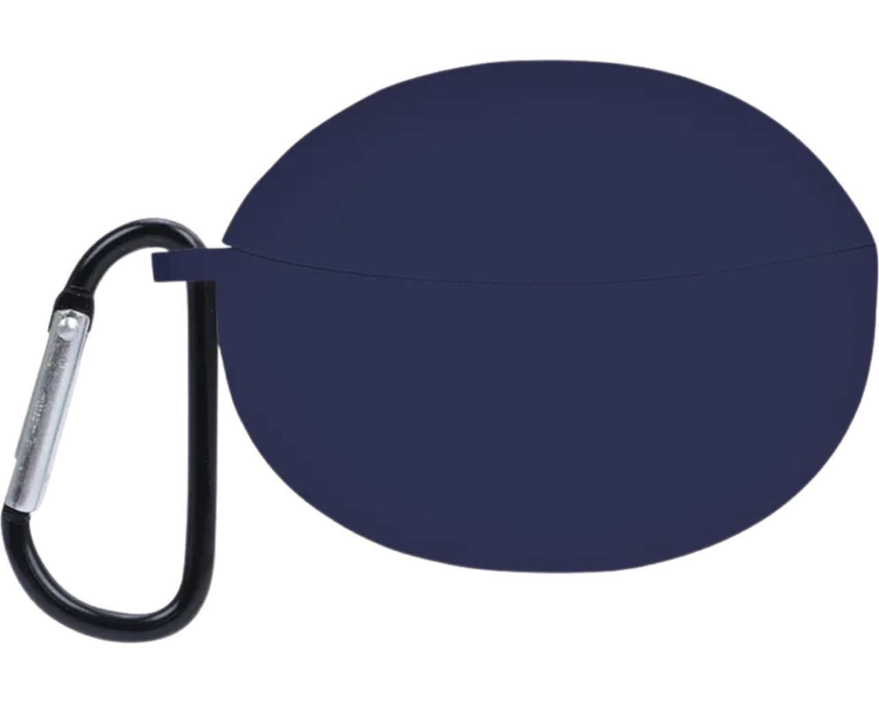 Силіконовий чохол із карабіном для OPPO Enco Air 2 (оппо-енко еїр 2) синій